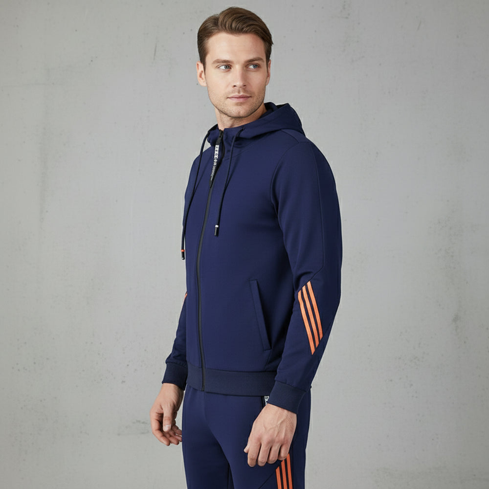 Lässiger Herren Freizeitanzug mit Reißverschluss | Herbst