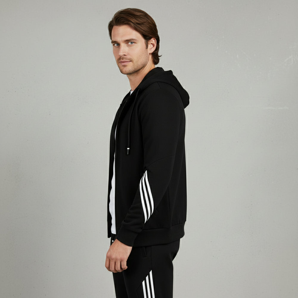 Lässiger Herren Freizeitanzug mit Reißverschluss | Herbst