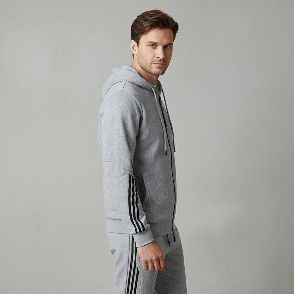 Lässiger Herren Freizeitanzug mit Reißverschluss | Herbst