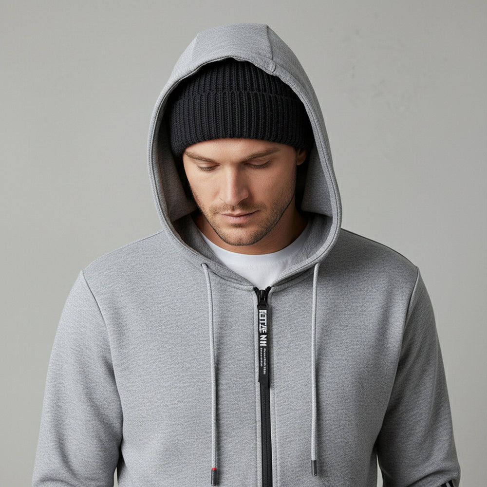 Lässiger Herren Freizeitanzug mit Reißverschluss | Herbst
