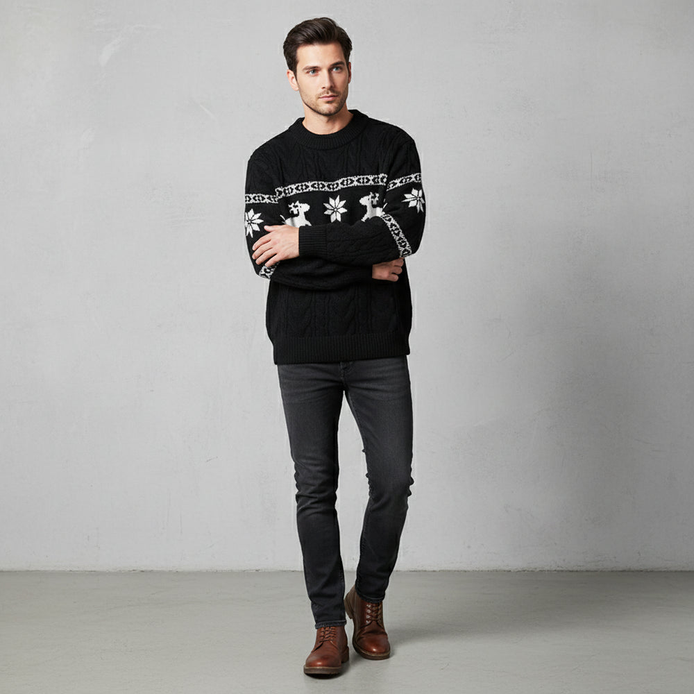 Eleganter Herren Kaschmir Pullover | Weihnachts-Kollektion Winter
