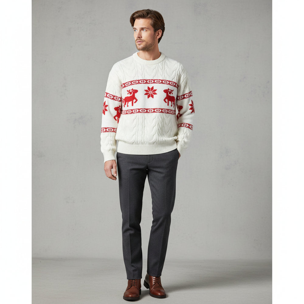 Eleganter Herren Kaschmir Pullover | Weihnachts-Kollektion Winter