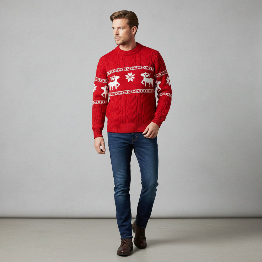 Eleganter Herren Kaschmir Pullover | Weihnachts-Kollektion Winter