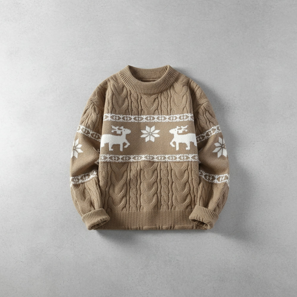 Eleganter Herren Kaschmir Pullover | Weihnachts-Kollektion Winter