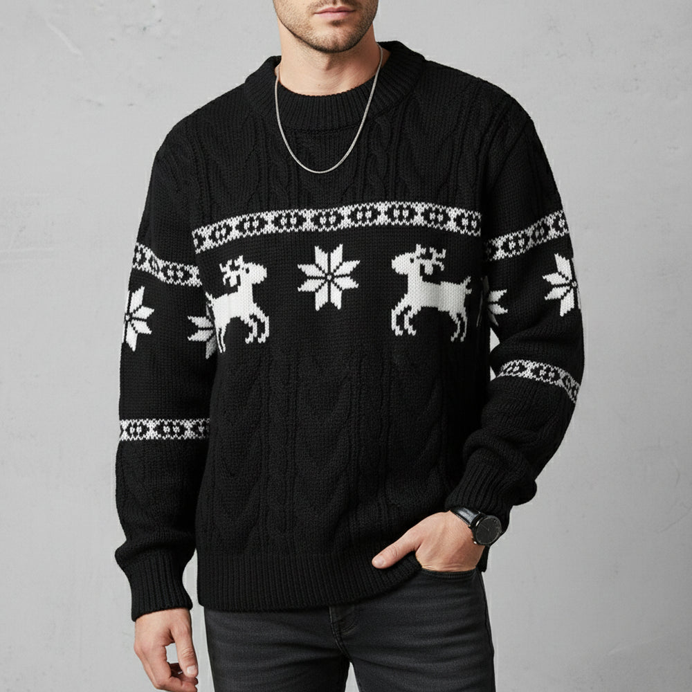 Eleganter Herren Kaschmir Pullover | Weihnachts-Kollektion Winter