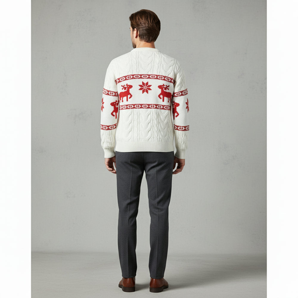 Eleganter Herren Kaschmir Pullover | Weihnachts-Kollektion Winter
