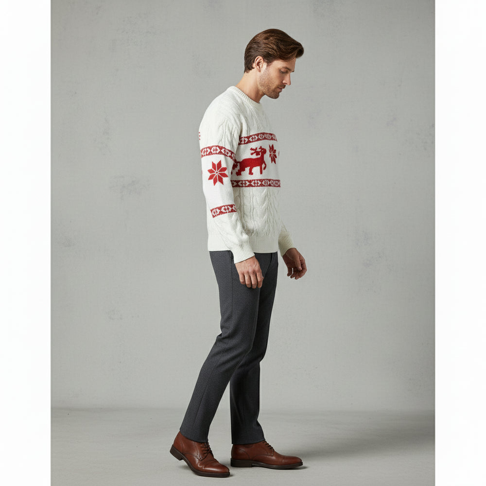 Eleganter Herren Kaschmir Pullover | Weihnachts-Kollektion Winter