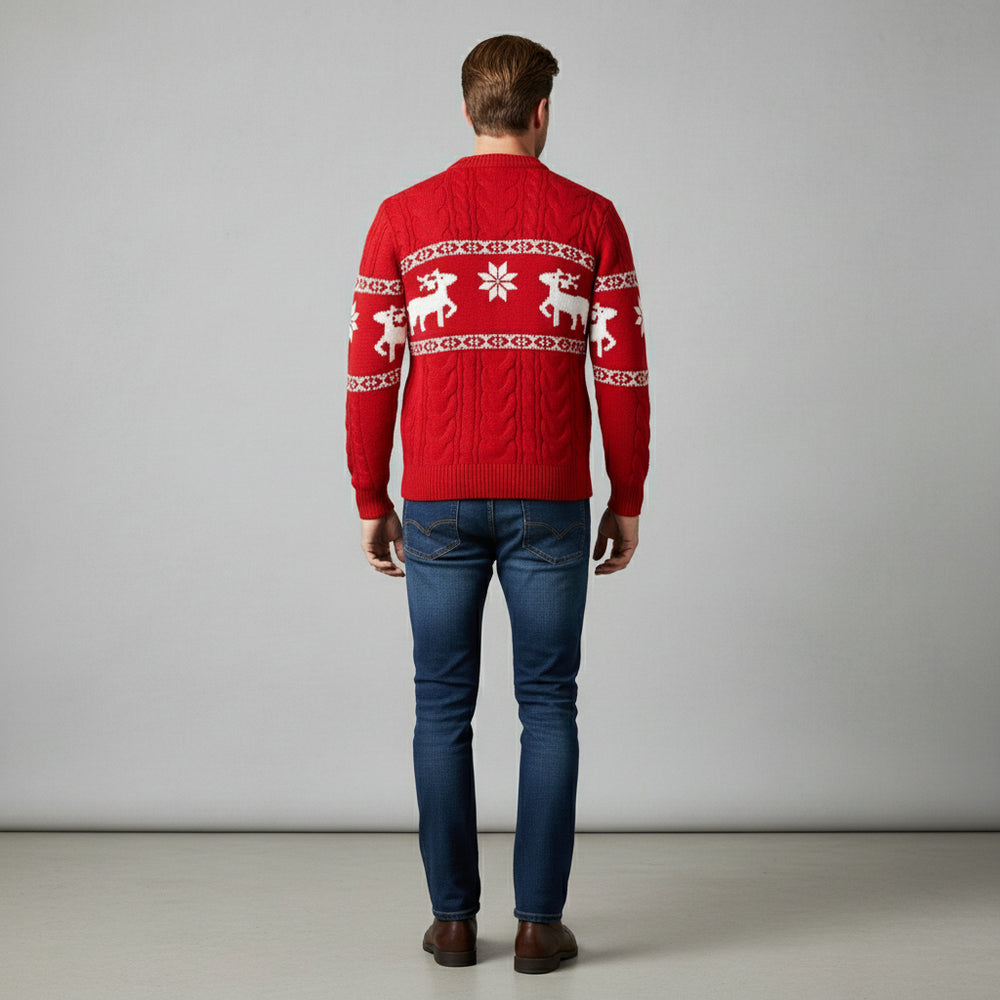 Eleganter Herren Kaschmir Pullover | Weihnachts-Kollektion Winter