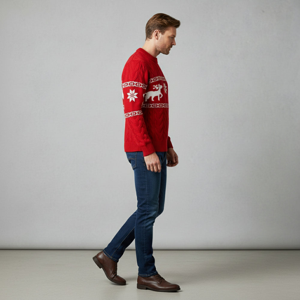 Eleganter Herren Kaschmir Pullover | Weihnachts-Kollektion Winter
