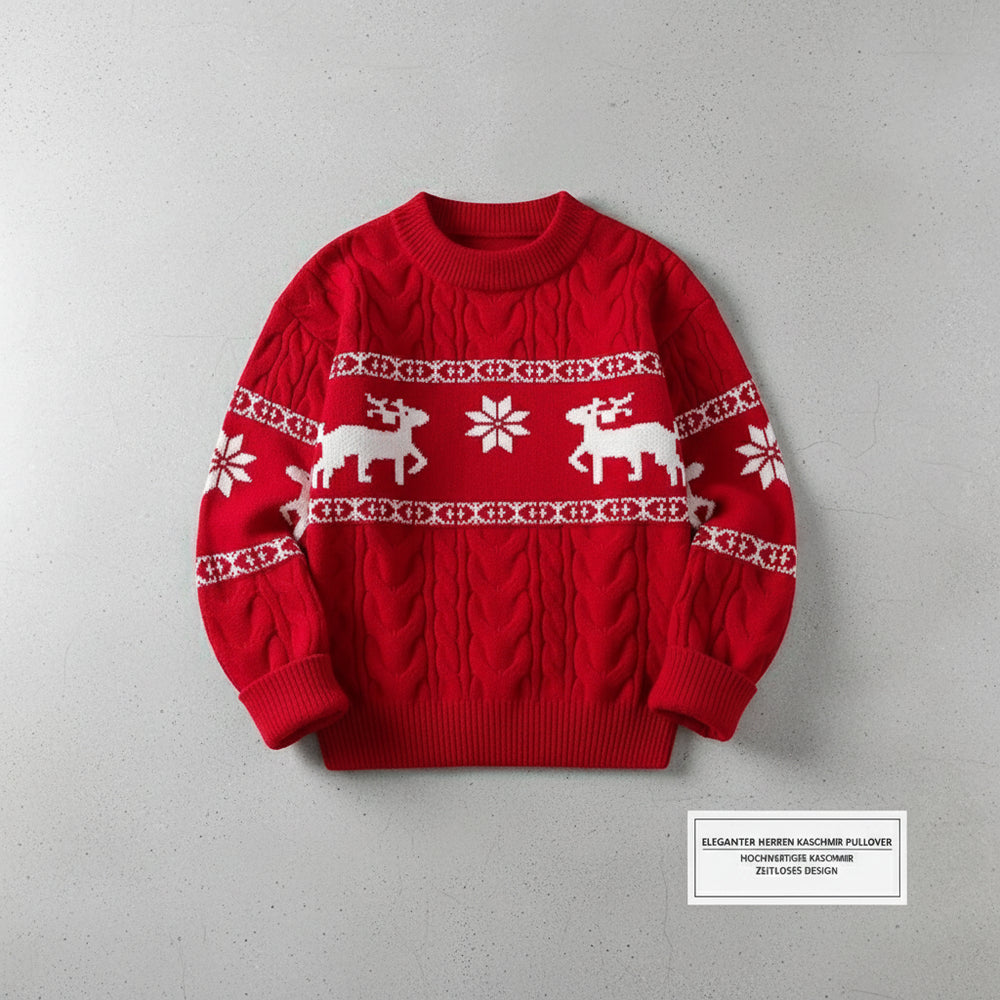 Eleganter Herren Kaschmir Pullover | Weihnachts-Kollektion Winter