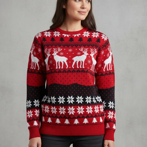Damen Weihnachtspullover – Perfekt für Familien-Outfits