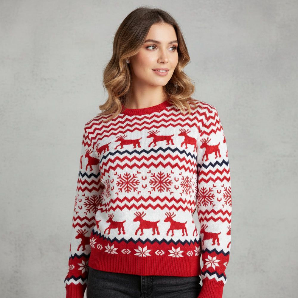 Damen Weihnachtspullover – Perfekt für Familien-Outfits
