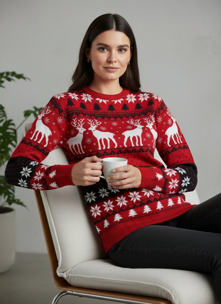 Damen Weihnachtspullover – Perfekt für Familien-Outfits