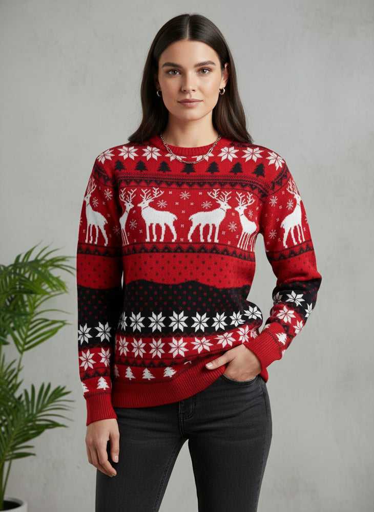 Damen Weihnachtspullover – Perfekt für Familien-Outfits