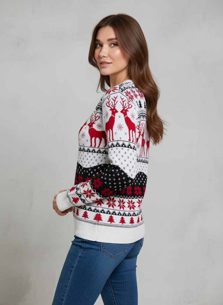 Damen Weihnachtspullover – Perfekt für Familien-Outfits
