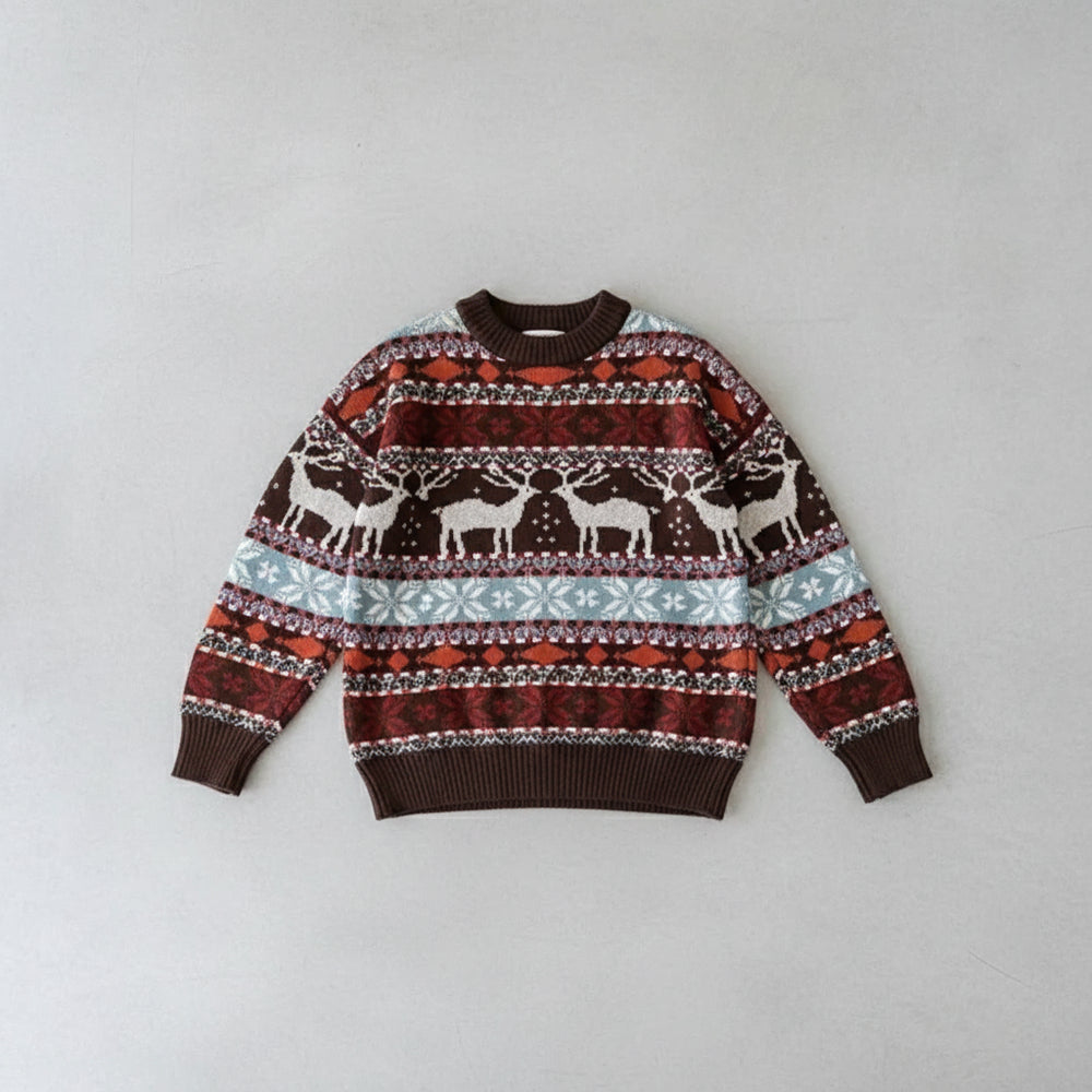 Gemusterter Damen Weihnachtspullover – Kuschelig & Warm