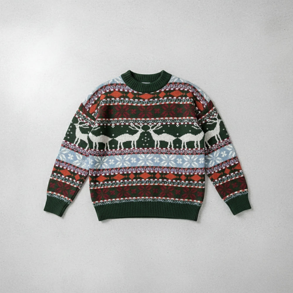 Gemusterter Damen Weihnachtspullover – Kuschelig & Warm