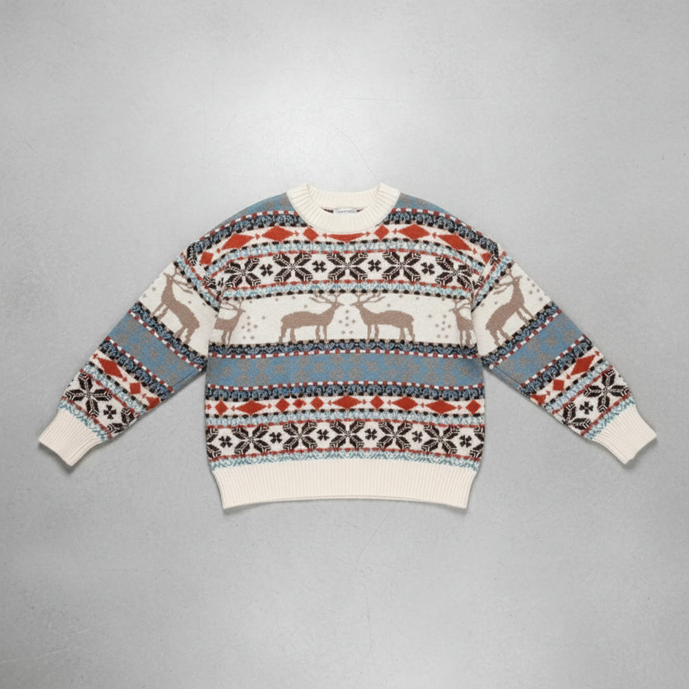 Gemusterter Damen Weihnachtspullover – Kuschelig & Warm