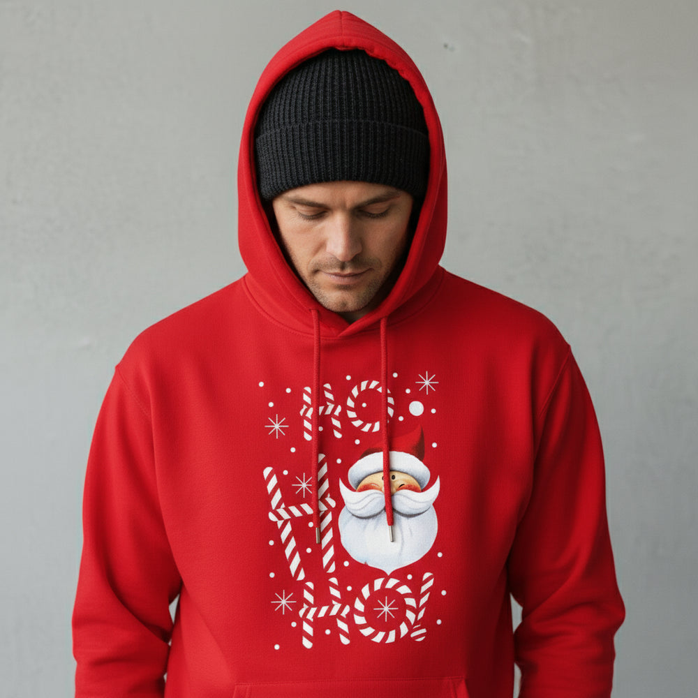 Herren Kapuzenpullover mit Weihnachtsmotiv – Weich & Warm