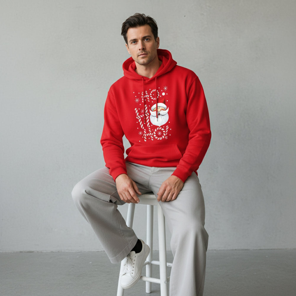 Herren Kapuzenpullover mit Weihnachtsmotiv – Weich & Warm
