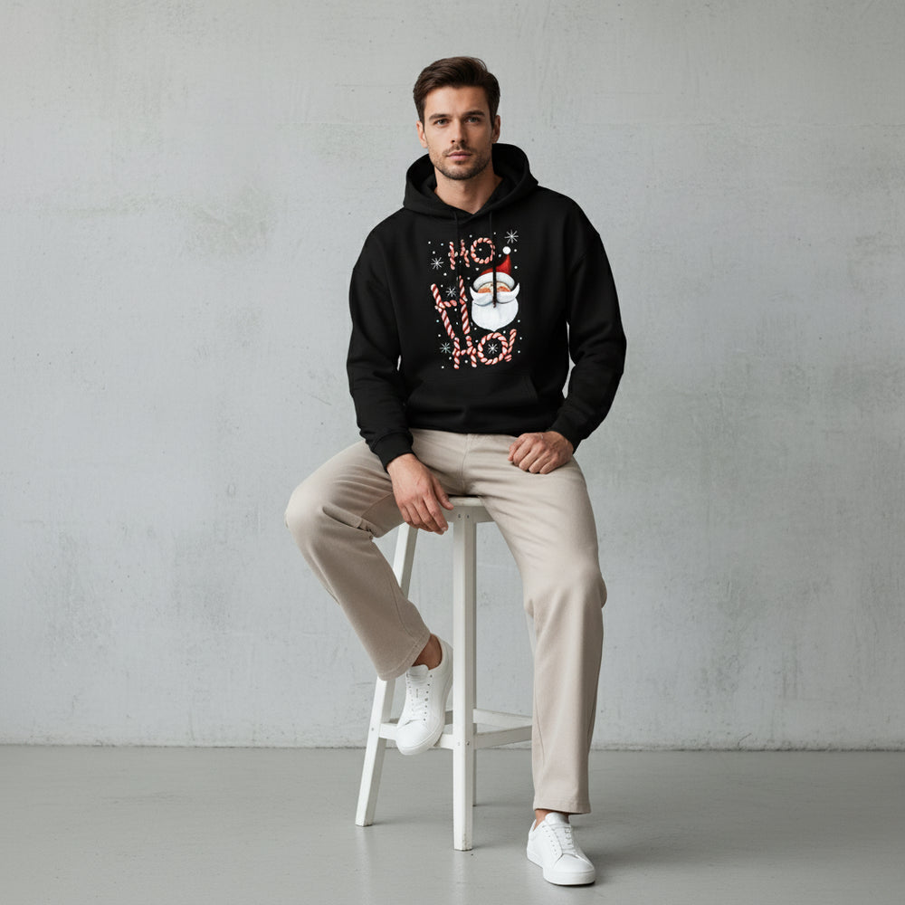 Herren Kapuzenpullover mit Weihnachtsmotiv – Weich & Warm