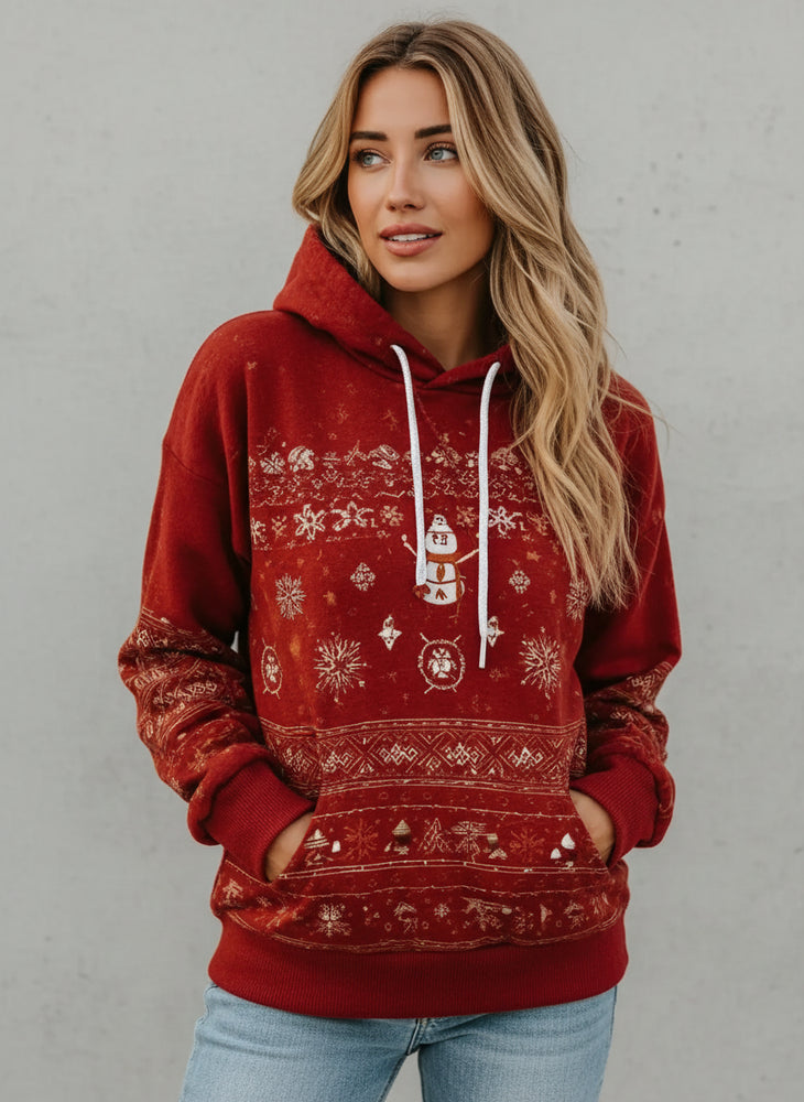 Damen Weihnachts-Kapuzenpullover – Lässig & Bequem