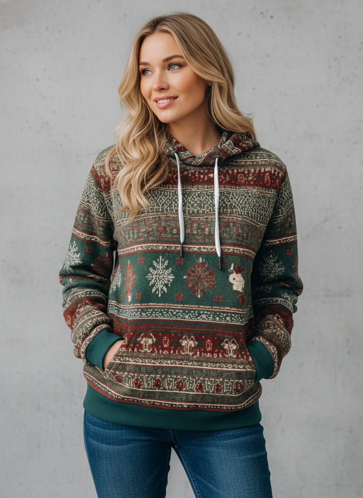 Damen Weihnachts-Kapuzenpullover – Lässig & Bequem