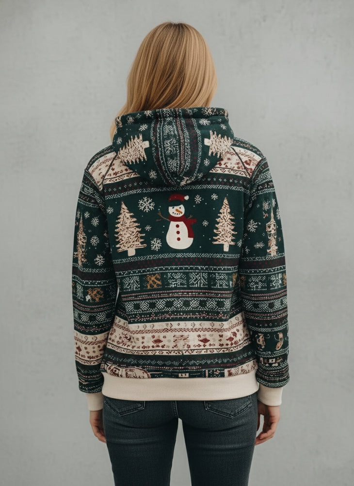 Damen Weihnachts-Kapuzenpullover – Lässig & Bequem