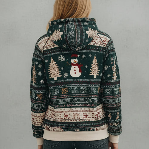 Damen Weihnachts-Kapuzenpullover – Lässig & Bequem