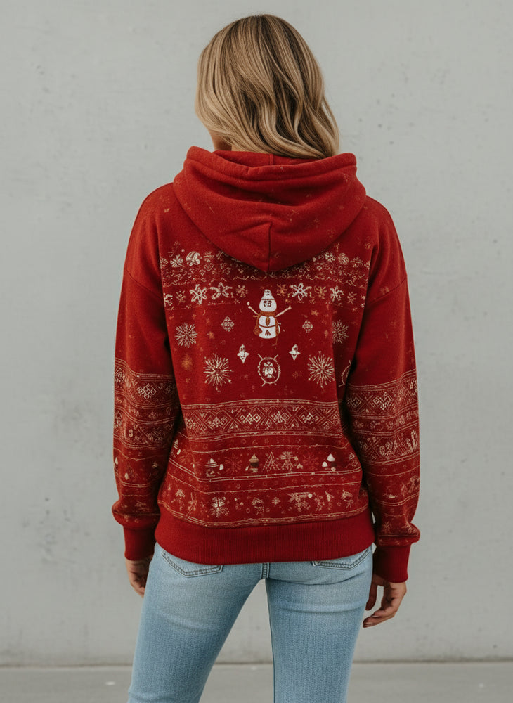Damen Weihnachts-Kapuzenpullover – Lässig & Bequem