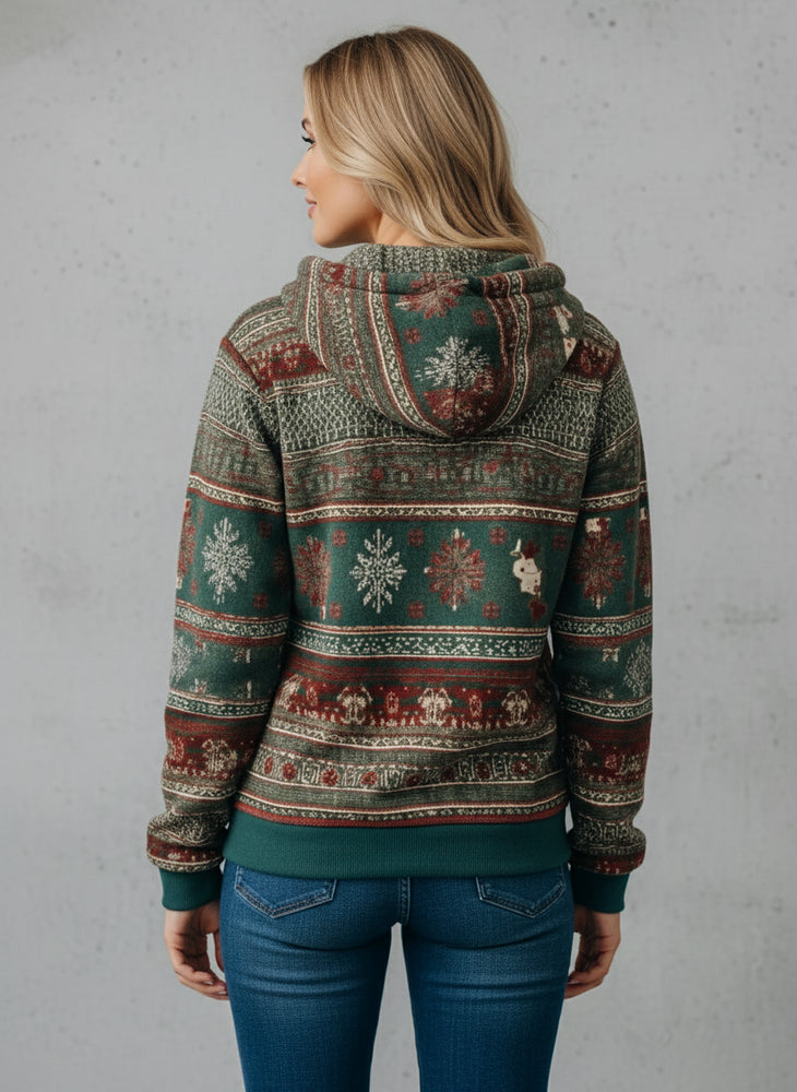 Damen Weihnachts-Kapuzenpullover – Lässig & Bequem