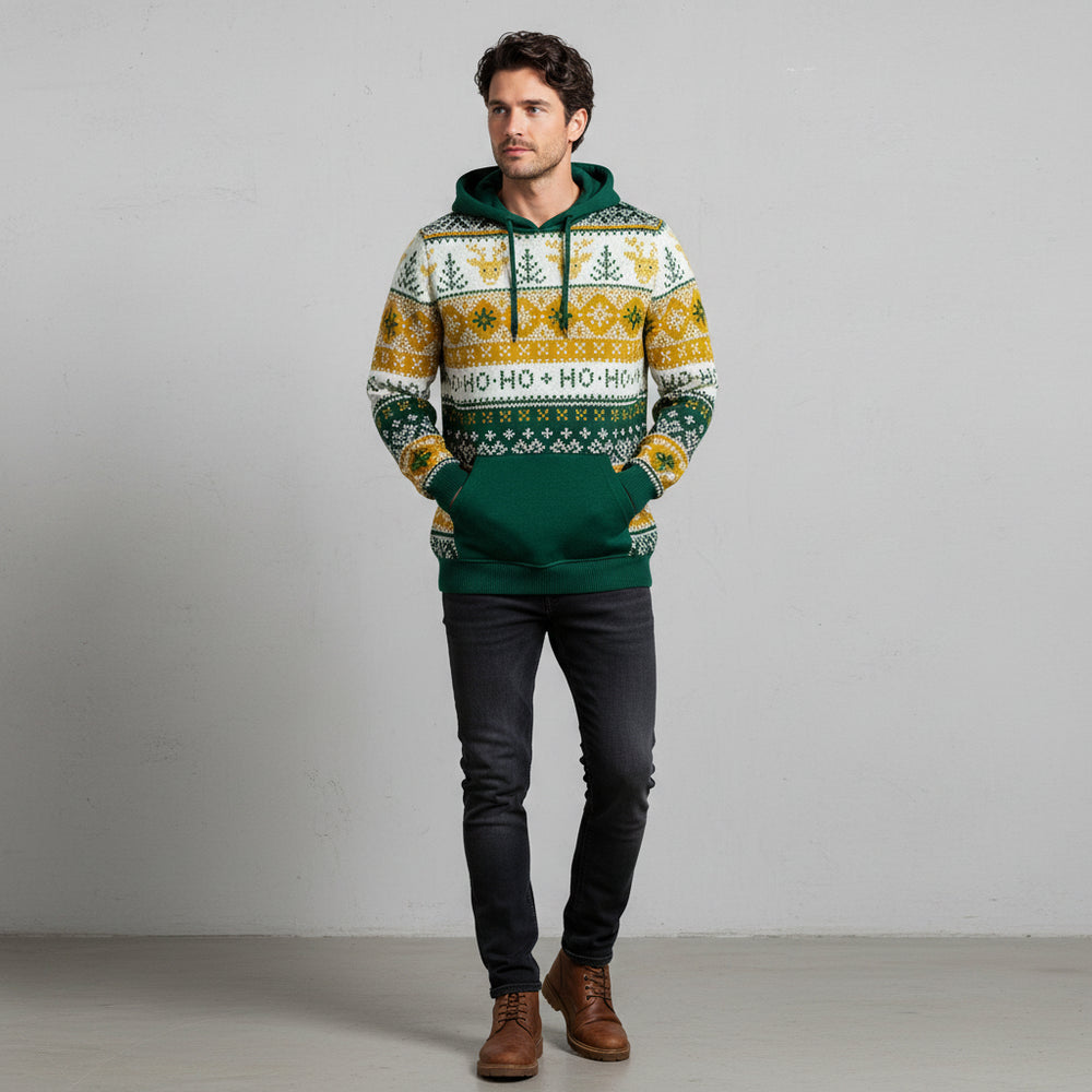 Lässiger Herren Weihnachtshoodie – Warm & Bequem