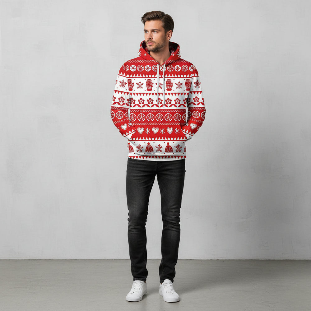 Lässiger Herren Weihnachtshoodie – Warm & Bequem
