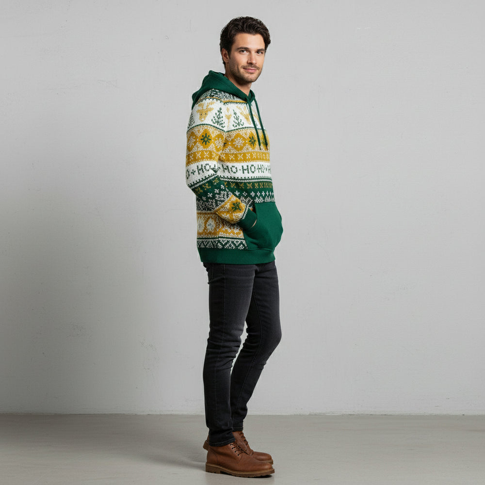 Lässiger Herren Weihnachtshoodie – Warm & Bequem