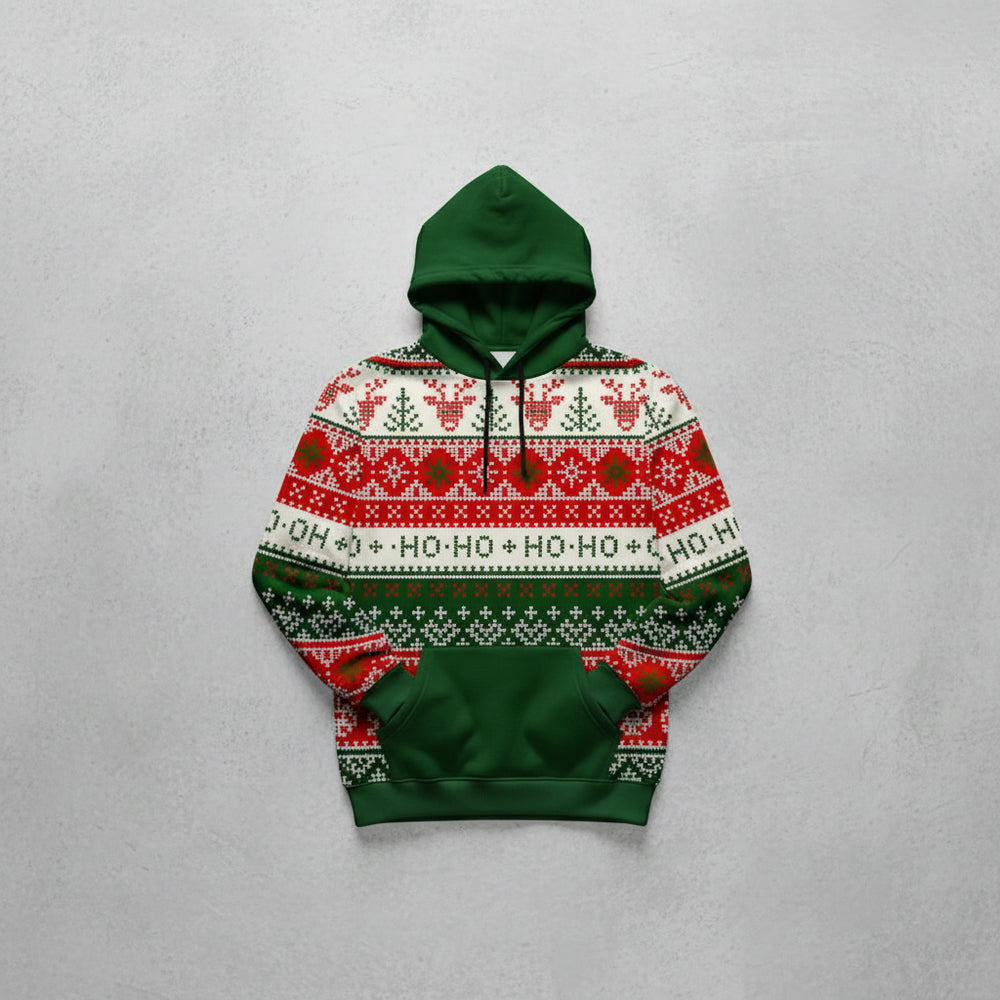 Lässiger Herren Weihnachtshoodie – Warm & Bequem