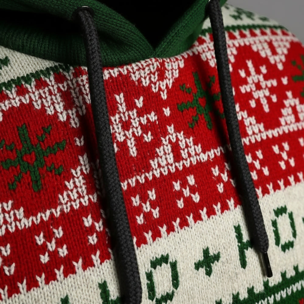 Lässiger Herren Weihnachtshoodie – Warm & Bequem