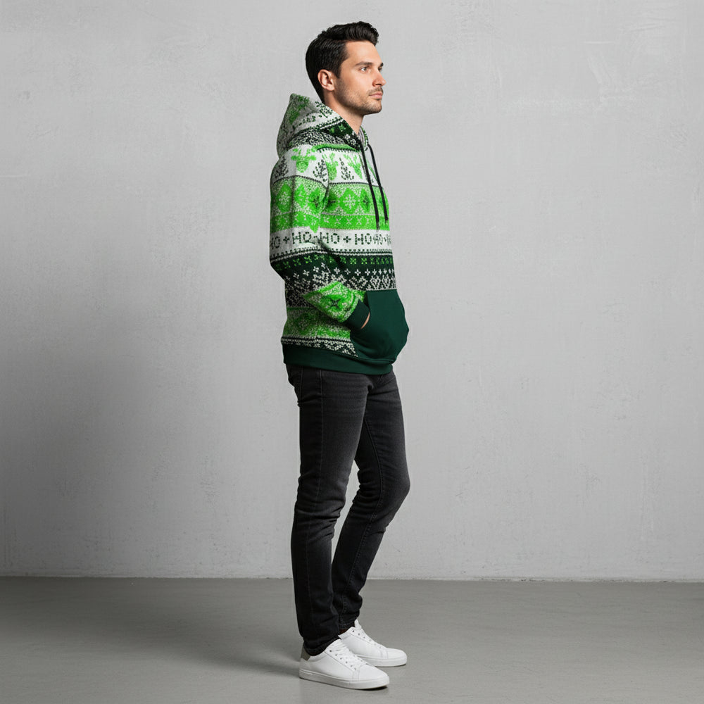 Lässiger Herren Weihnachtshoodie – Warm & Bequem
