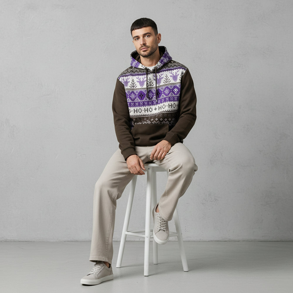 Lässiger Herren Weihnachtshoodie – Warm & Bequem