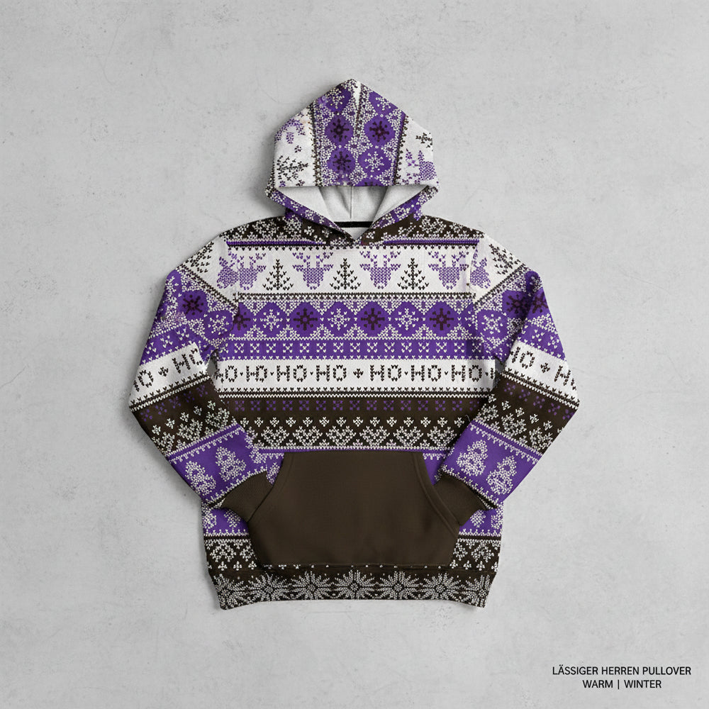 Lässiger Herren Weihnachtshoodie – Warm & Bequem