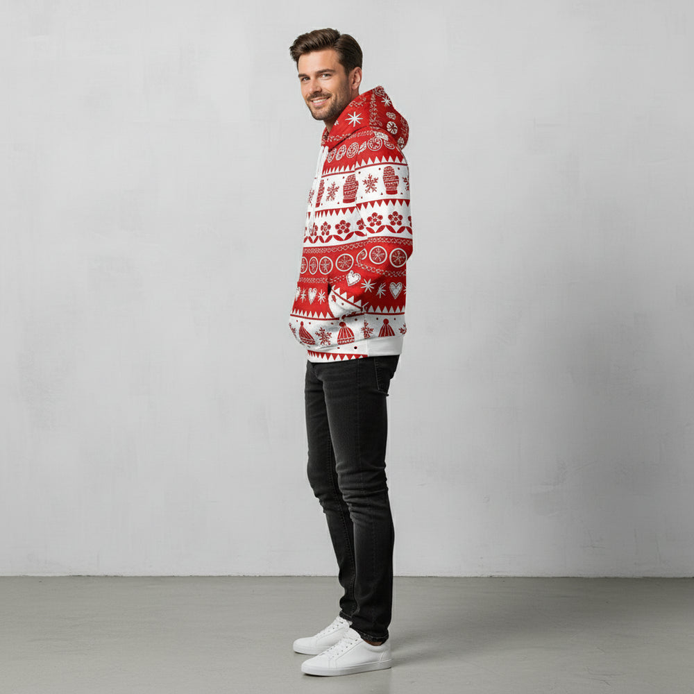 Lässiger Herren Weihnachtshoodie – Warm & Bequem