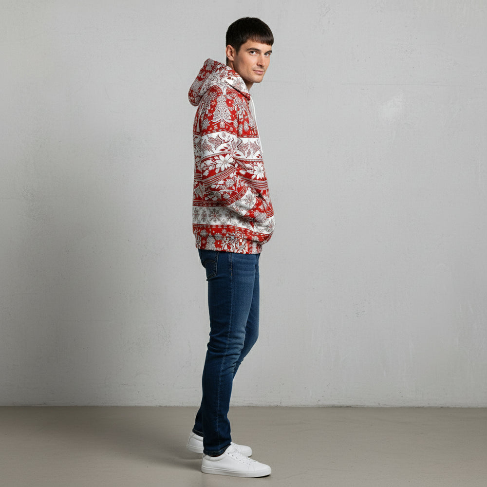 Lässiger Herren Weihnachtshoodie – Warm & Bequem