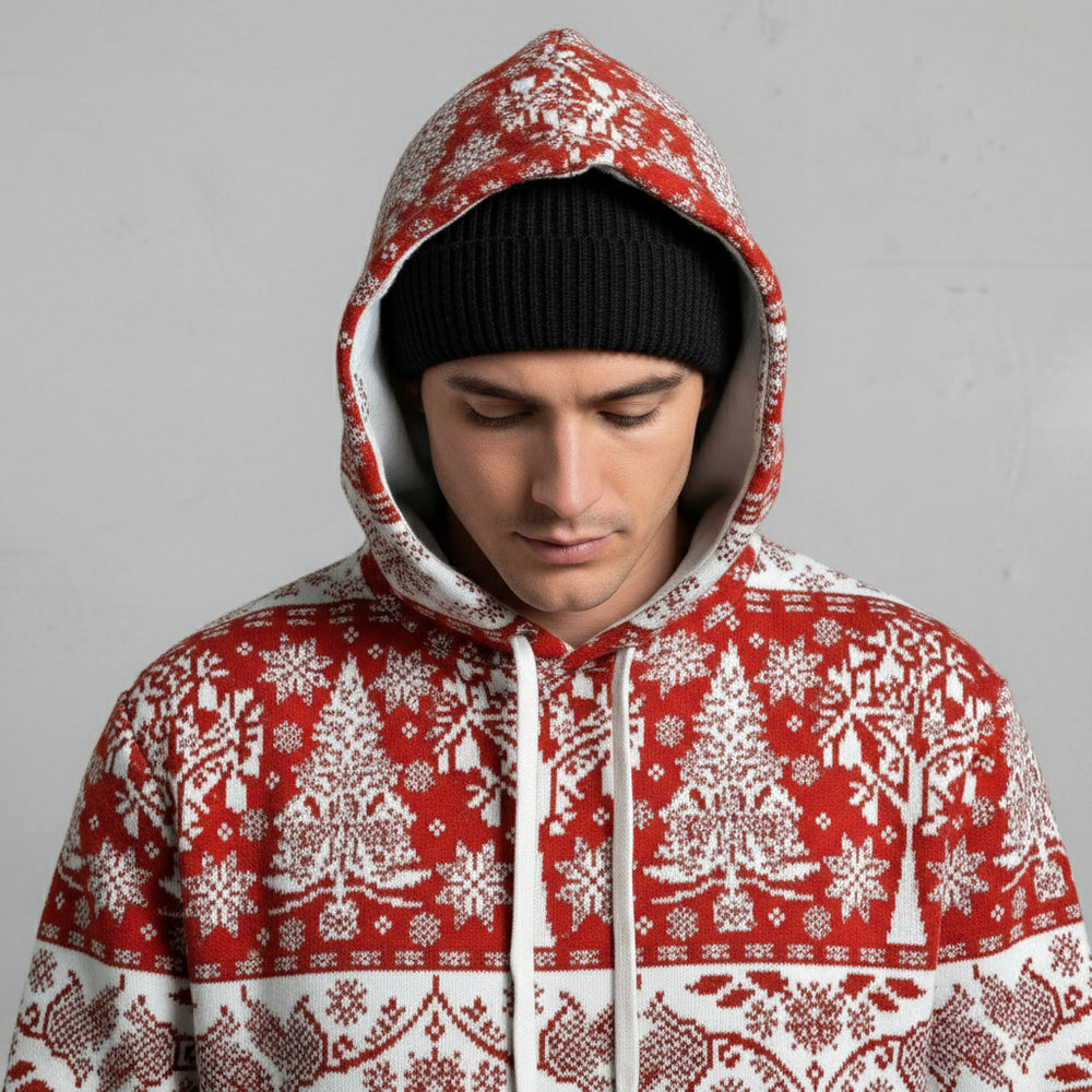 Lässiger Herren Weihnachtshoodie – Warm & Bequem