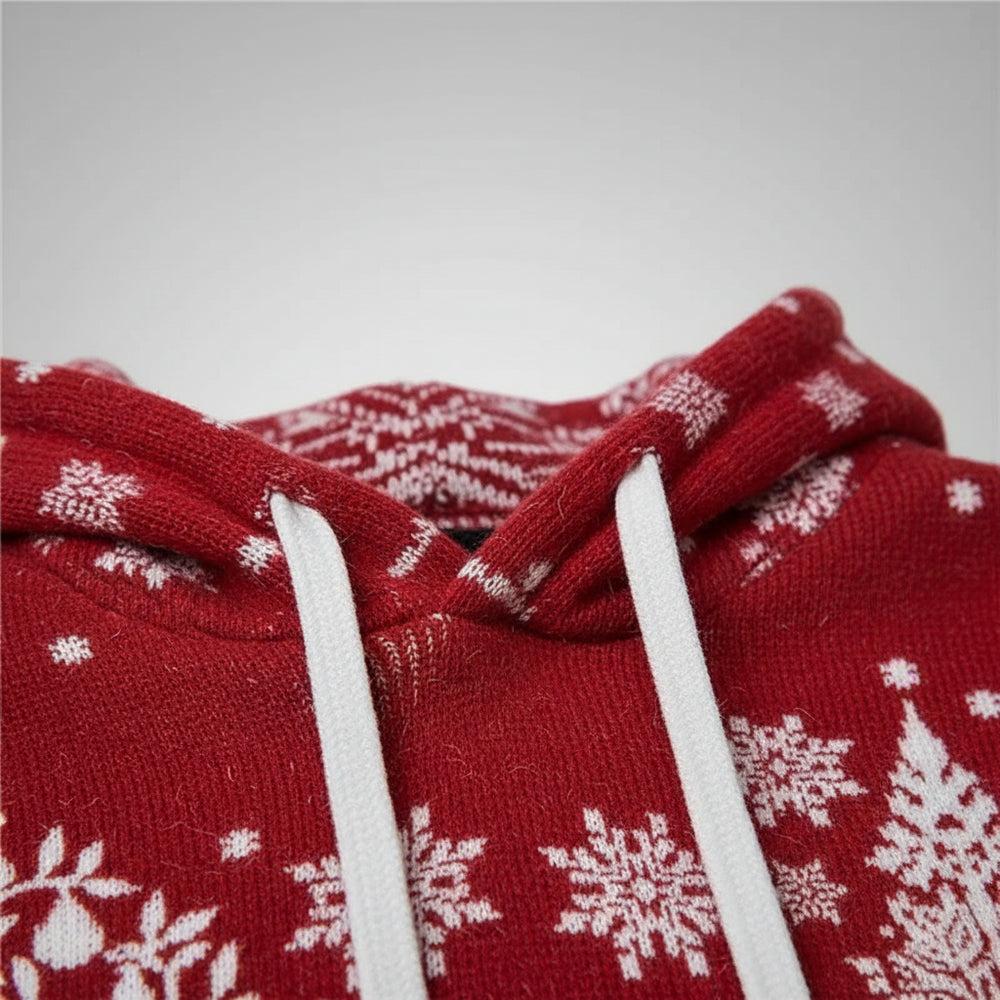 Lässiger Herren Weihnachtshoodie – Warm & Bequem