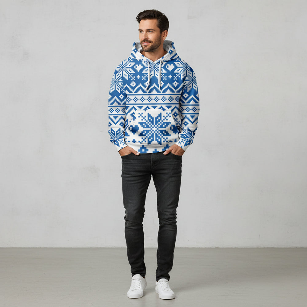 Oversize Herren Kapuzenpullover | Weihnachten | Motiv