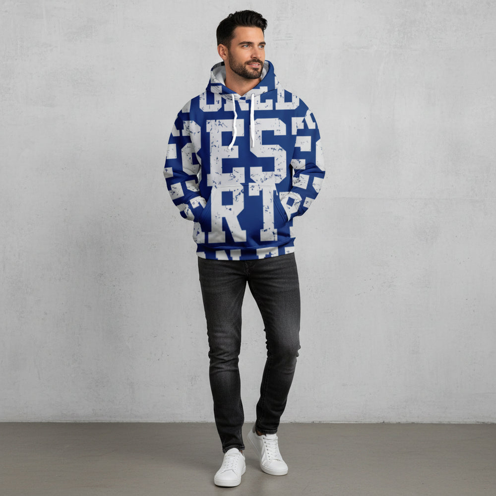 Oversize Herren Kapuzenpullover | Weihnachten | Motiv
