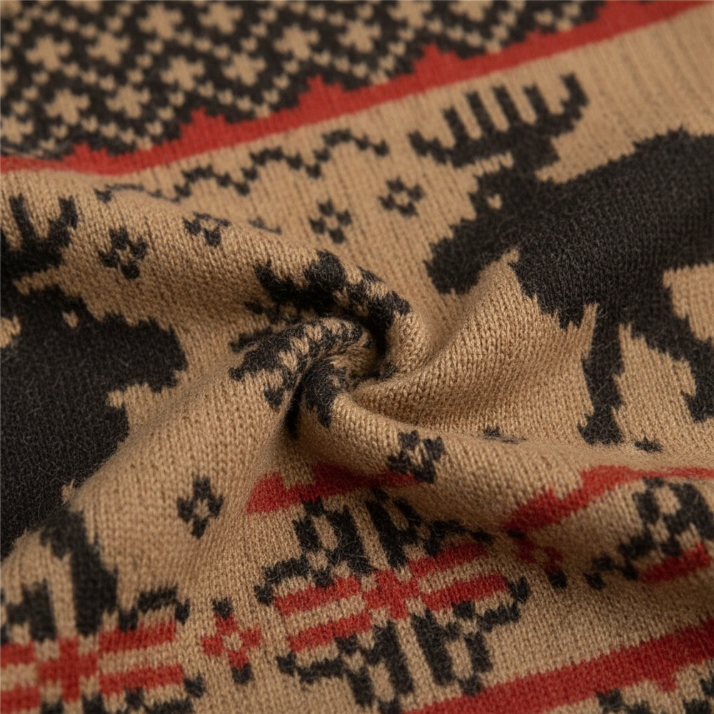 Oversize Herren Kapuzenpullover | Weihnachten | Motiv