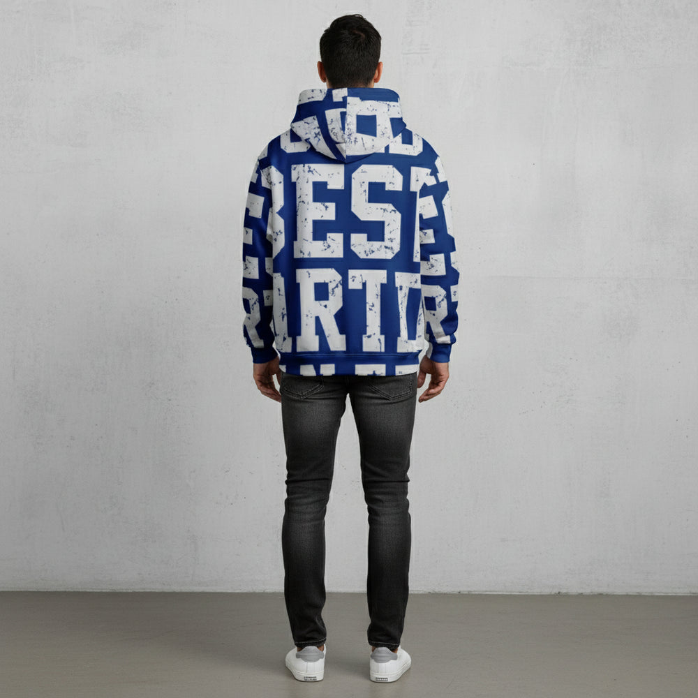 Oversize Herren Kapuzenpullover | Weihnachten | Motiv