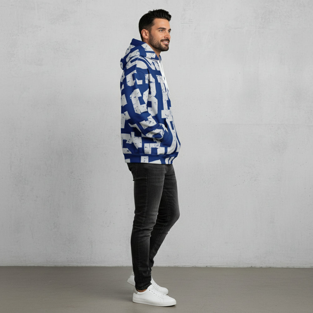 Oversize Herren Kapuzenpullover | Weihnachten | Motiv