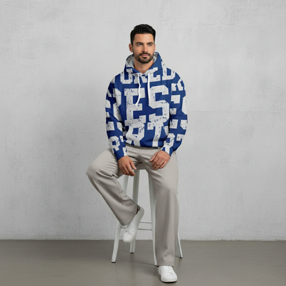 Oversize Herren Kapuzenpullover | Weihnachten | Motiv