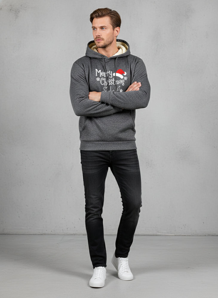 Lässiger Herren Kapuzenpullover | Weihnachten | Warm